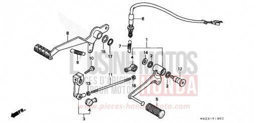 PEDALE DE FREIN/ PEDALE DE CHANGEMENT CB600FX de 1999